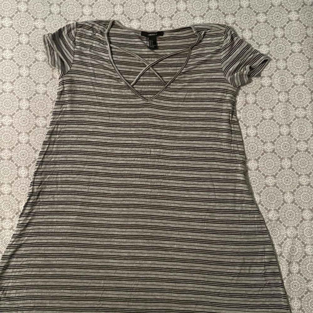 Stripped Grey Dress